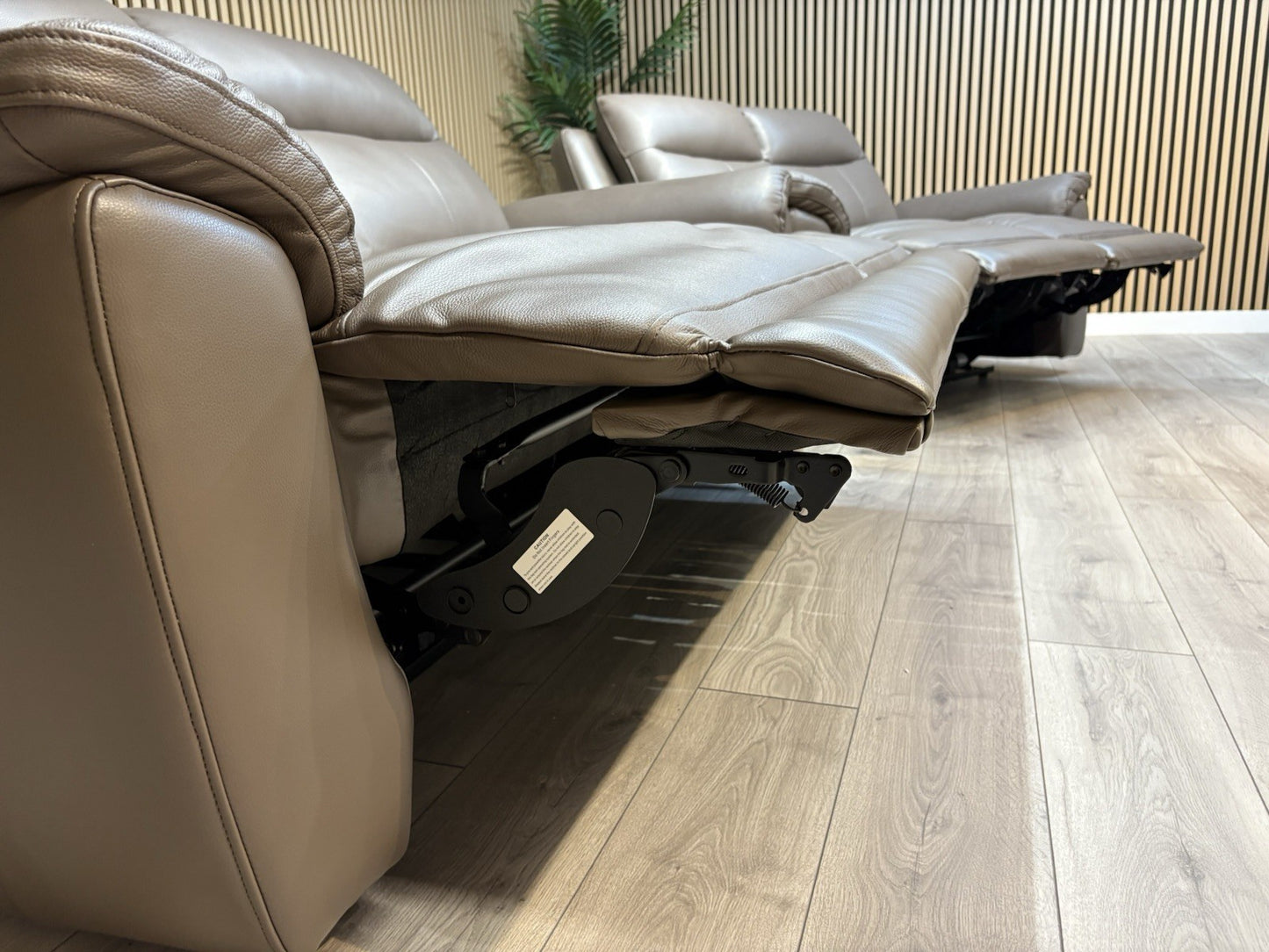 NAVONA 3 Seater + 2 Seater Leather Sofa Set, Power Recliners - RRP £3,498