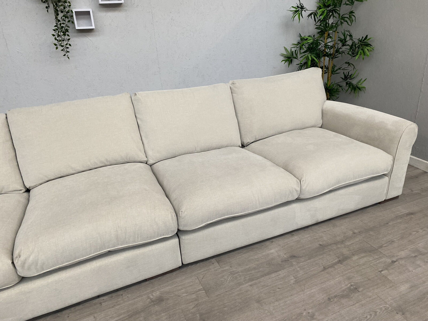 Westbridge - TEACAKE Grand Split Extra Large Fabric Sofa - RRP £3,995