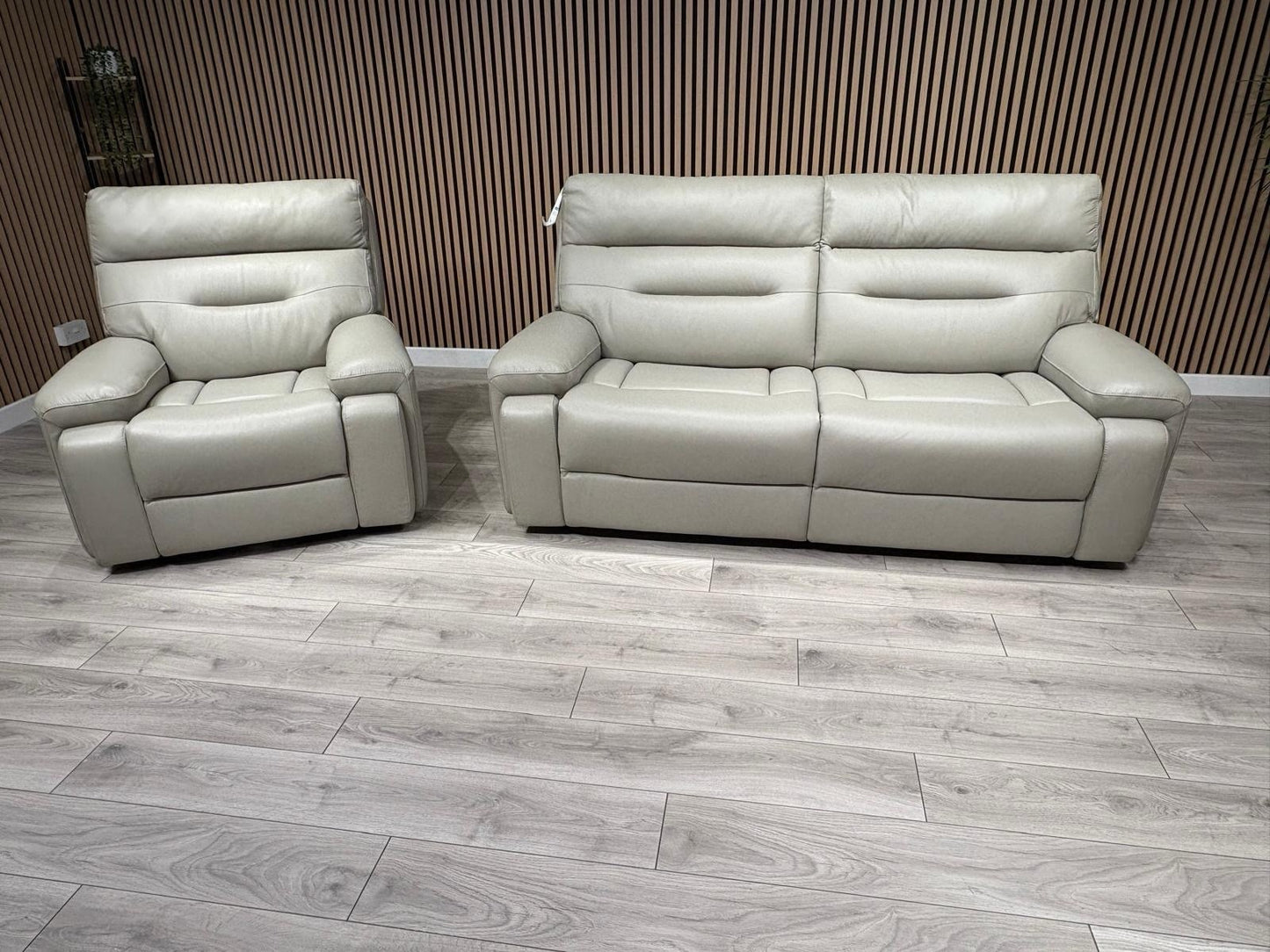 Furniture Village CINEMAX Leather 3 Seater Sofa + Armchair - RRP £2,890