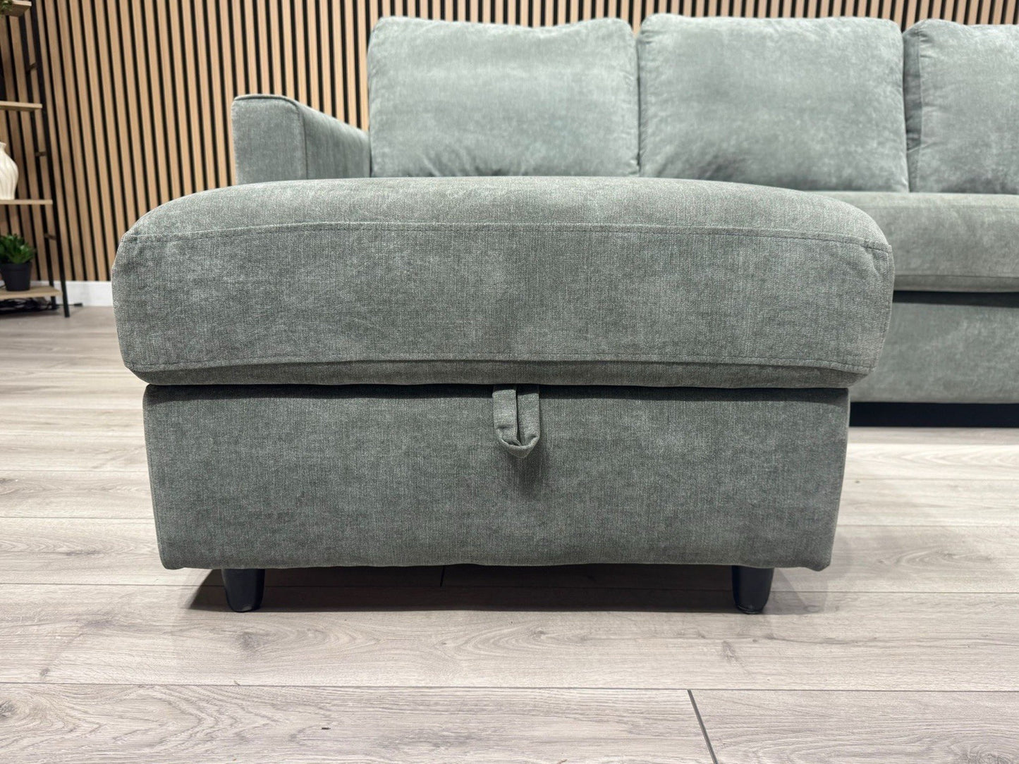 Furniture Village ESPRIT Fabric LHF Storage Chaise Corner Sofa - RRP £1,395