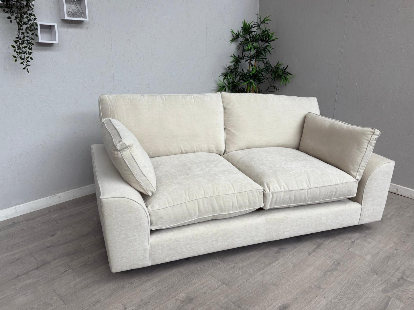 NEXT - STAMFORD Large 3 Seater Grand Sit Sofa, Fine Chenille Oyster - RRP £1,450