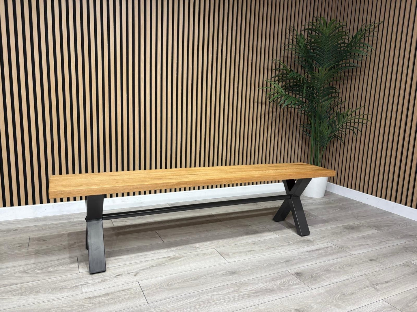 Furniture Village EARTH Solid Oak 180cm Dining Bench - RRP £359