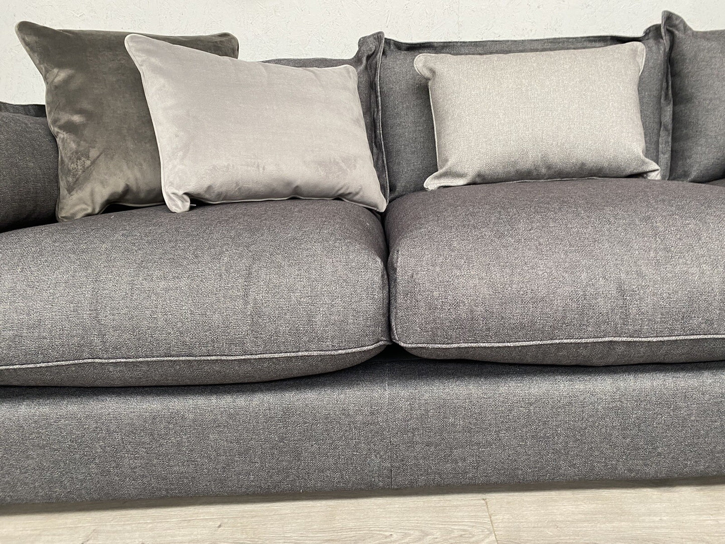 Sofology - GAIA Fabric RHF Open End Corner Sofa, Grey Slate Mix - RRP £3,499