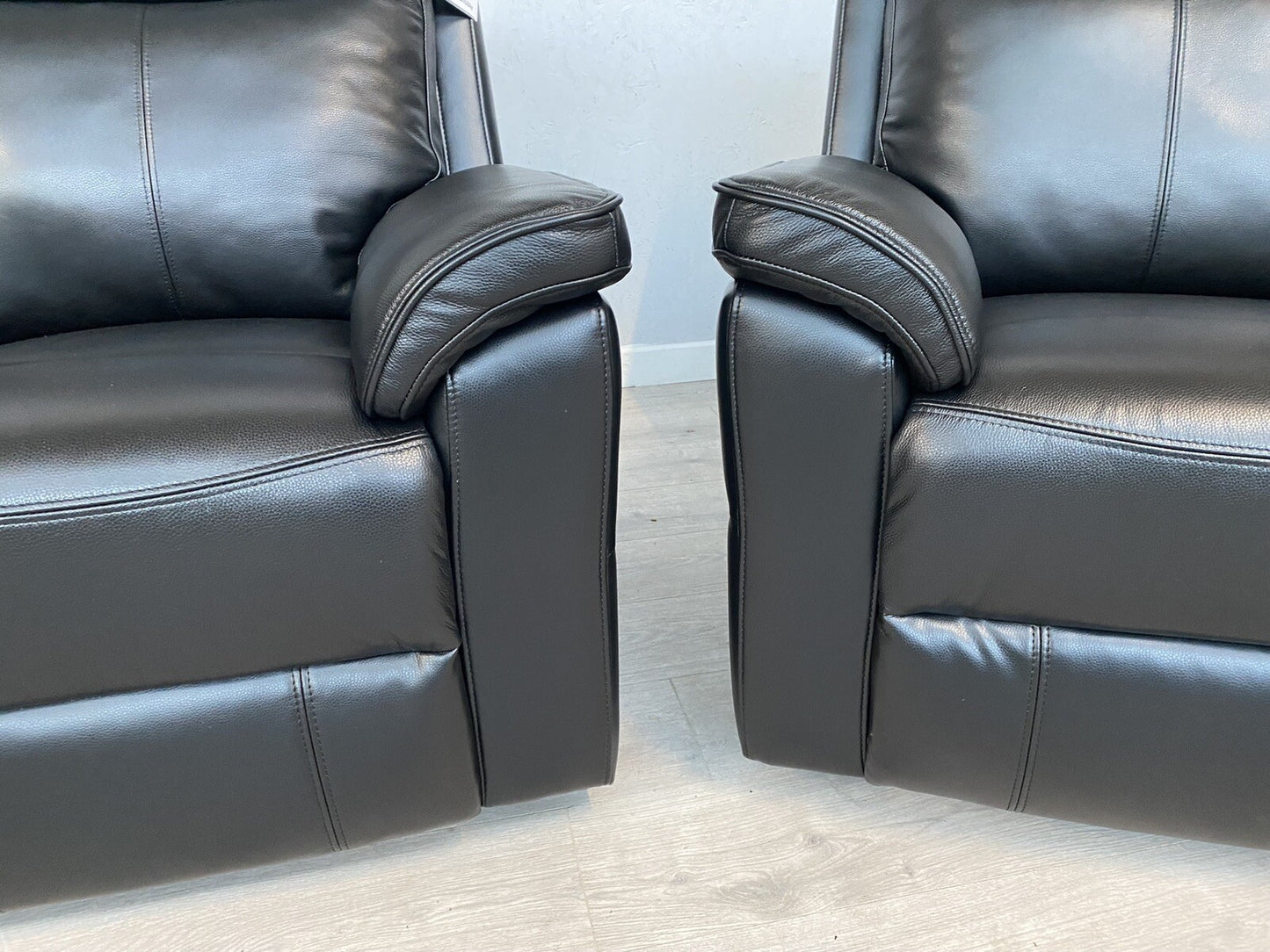 DFS - New Navona Leather 3 + 2 Seater Power Recliner Sofa Set - RRP £3,898