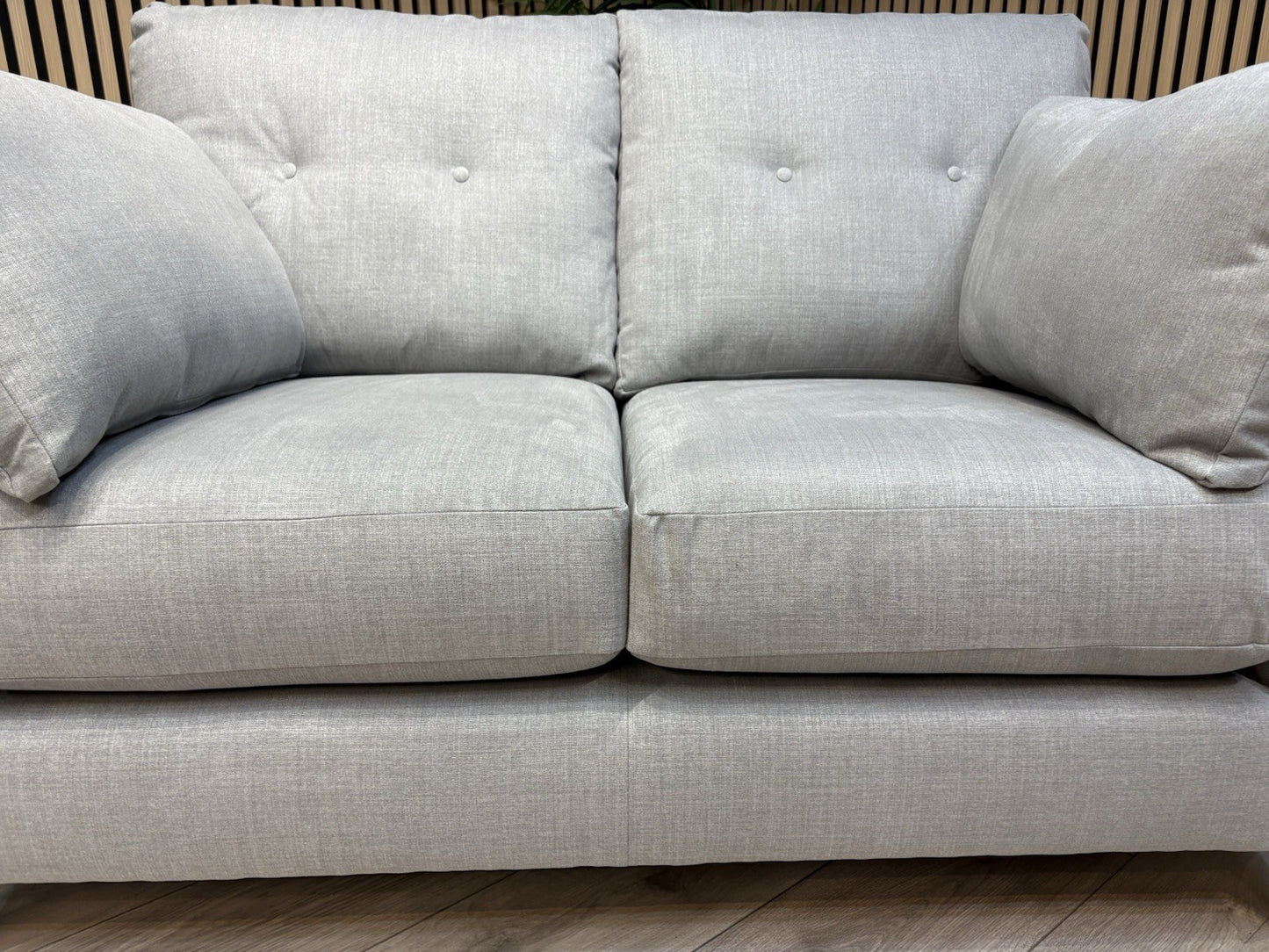 John Lewis ALFIE Fabric 2 x Small 2 Seater Sofa Set, Light Grey - RRP £1,598