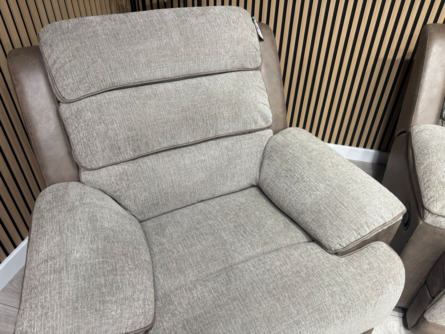 DFS LAKELYN Style Fabric 3 + 2 Seater Sofa + Armchair Set, Manual Recliners