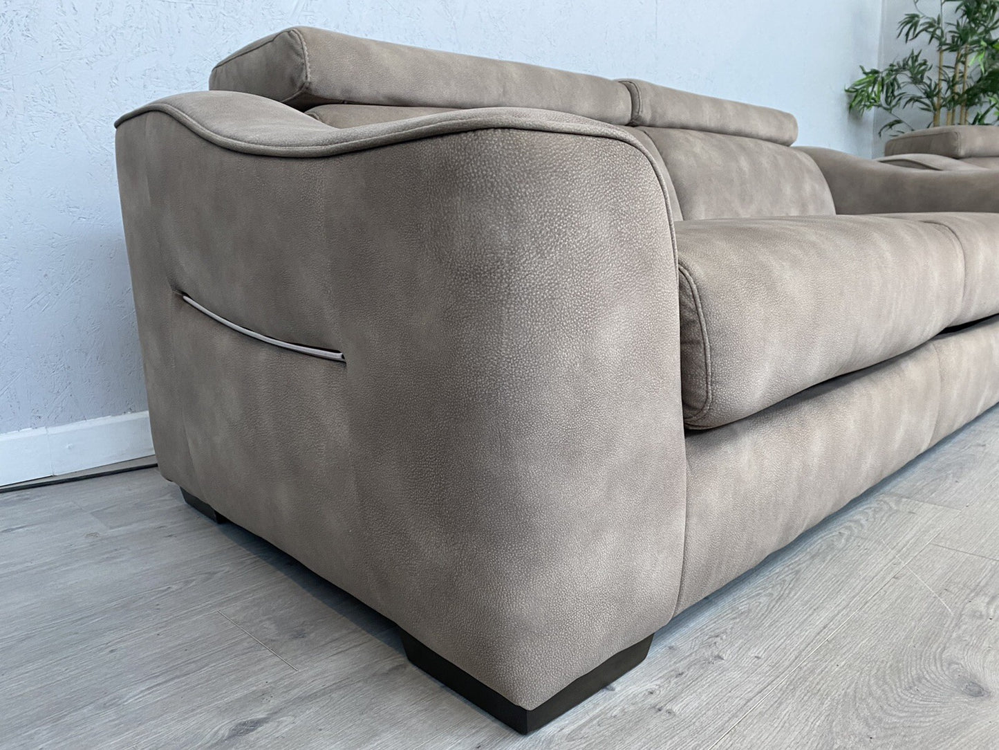 Furniture Village ELIXIR Fabric 3 Seater Sofa Bed + 2 Seater Power Recliner Sofa