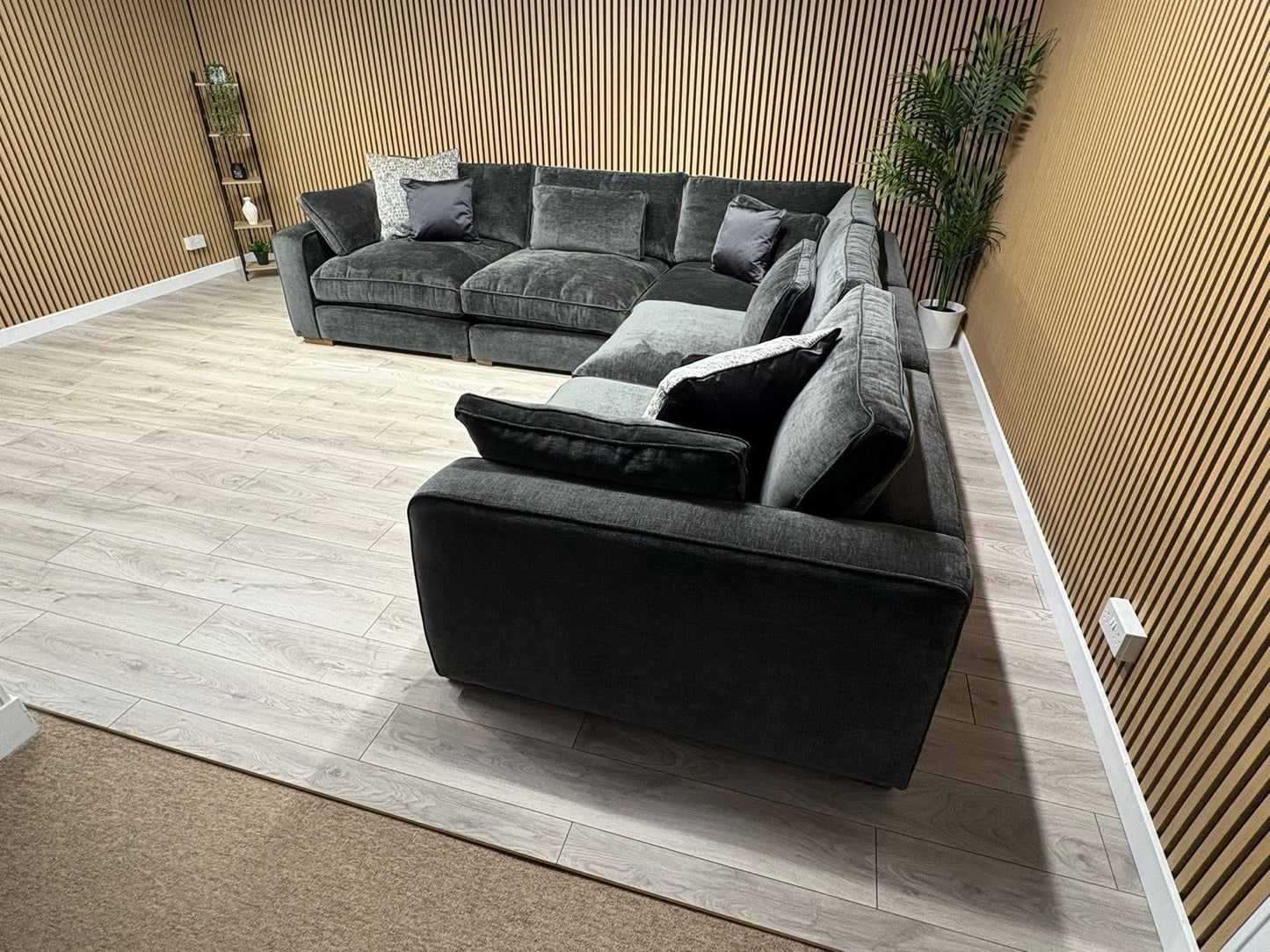 Sofology CAVALLI Fabric Modular 3 Corner 3 Sofa, Slate - RRP £5,499