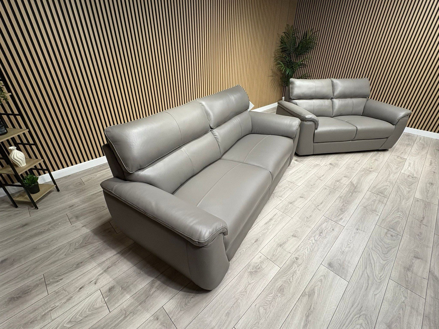 MISSOURI Style Leather 3 Seater + 2 Seater Sofa Set - RRP £3,190