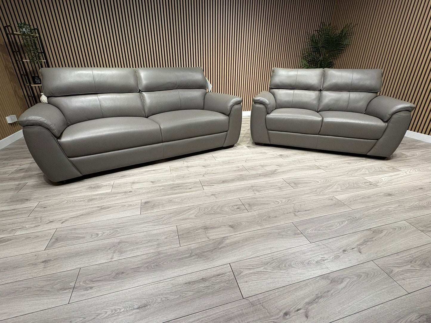 MISSOURI Style Leather 3 Seater + 2 Seater Sofa Set - RRP £3,190