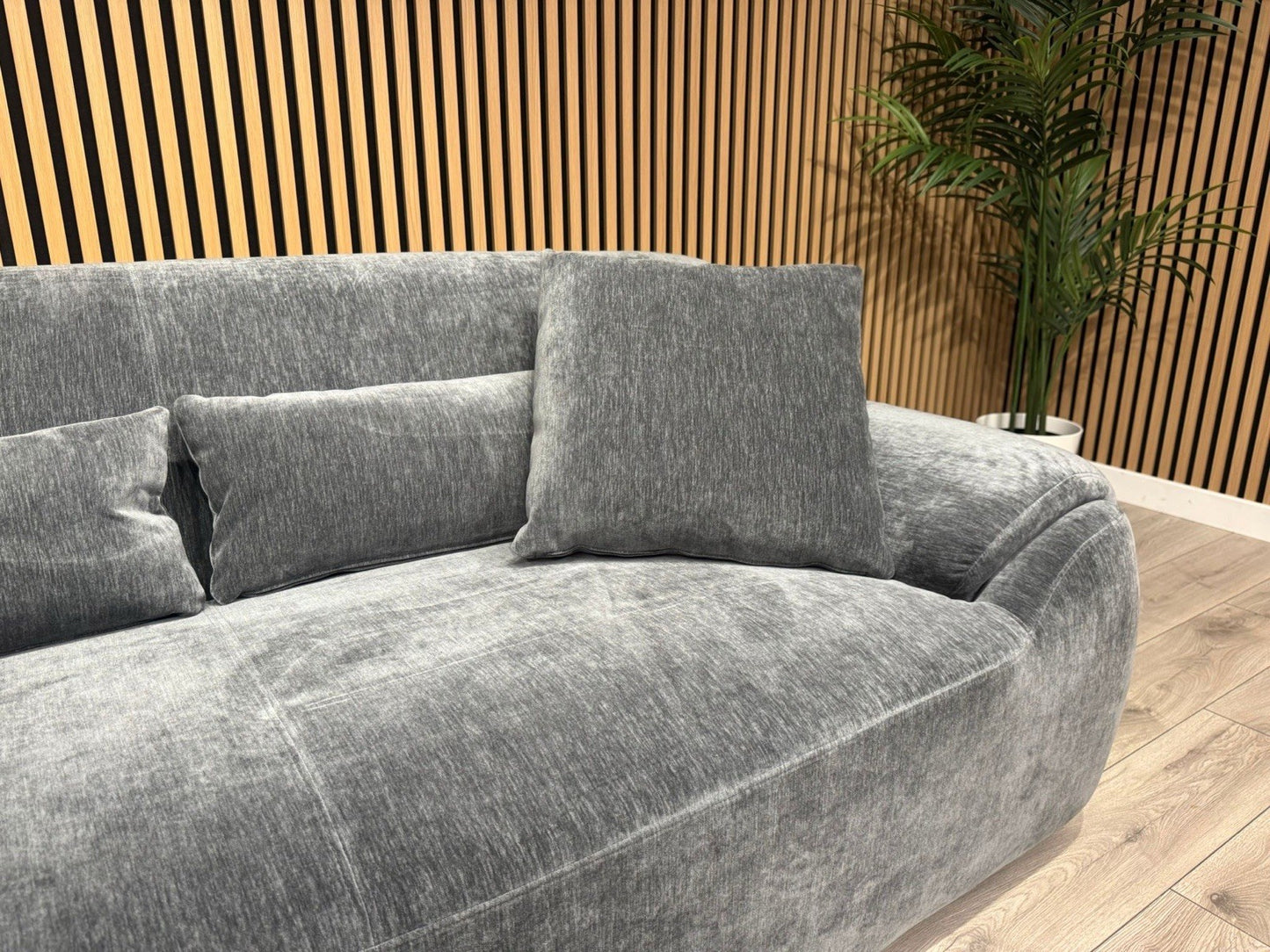 MODENA Large Fabric LHF Open End Chaise Corner Sofa - RRP £2,499