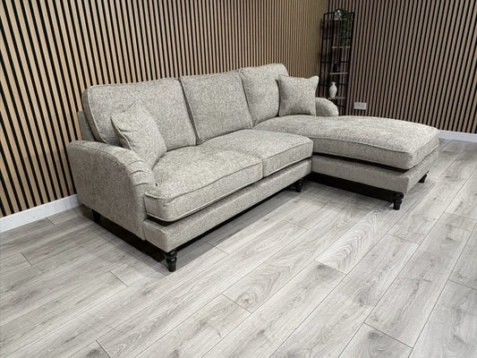Laura Ashley LYNDEN Style Fabric 3 Seater RHF Chaise Corner Sofa - RRP £2625