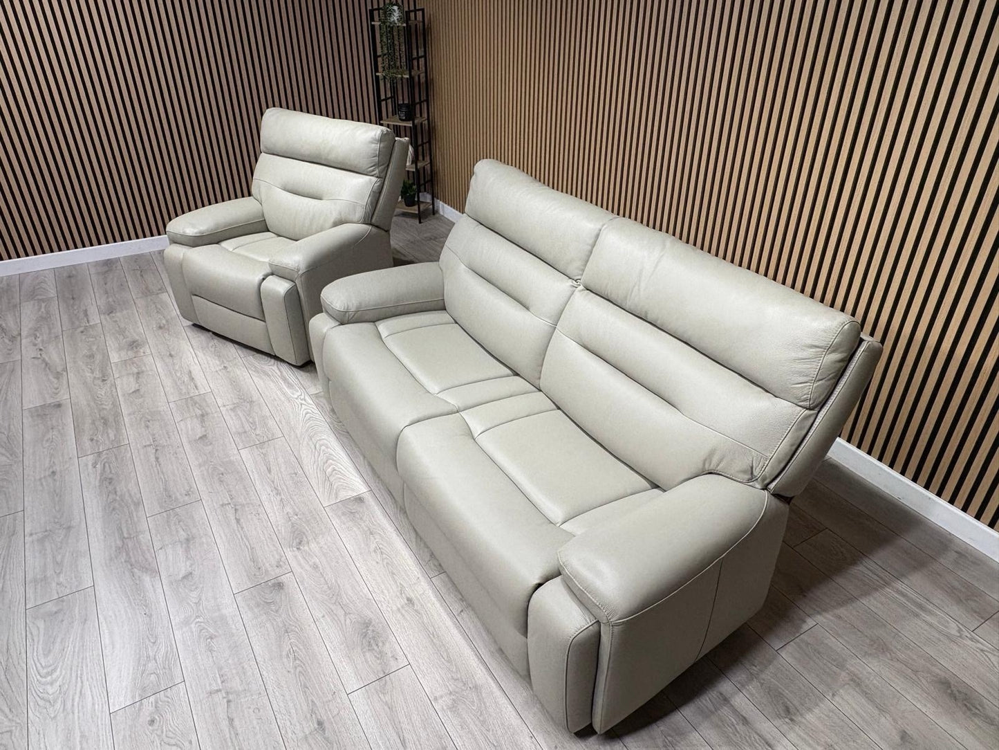 Furniture Village CINEMAX Leather 3 Seater Sofa + Armchair - RRP £2,890