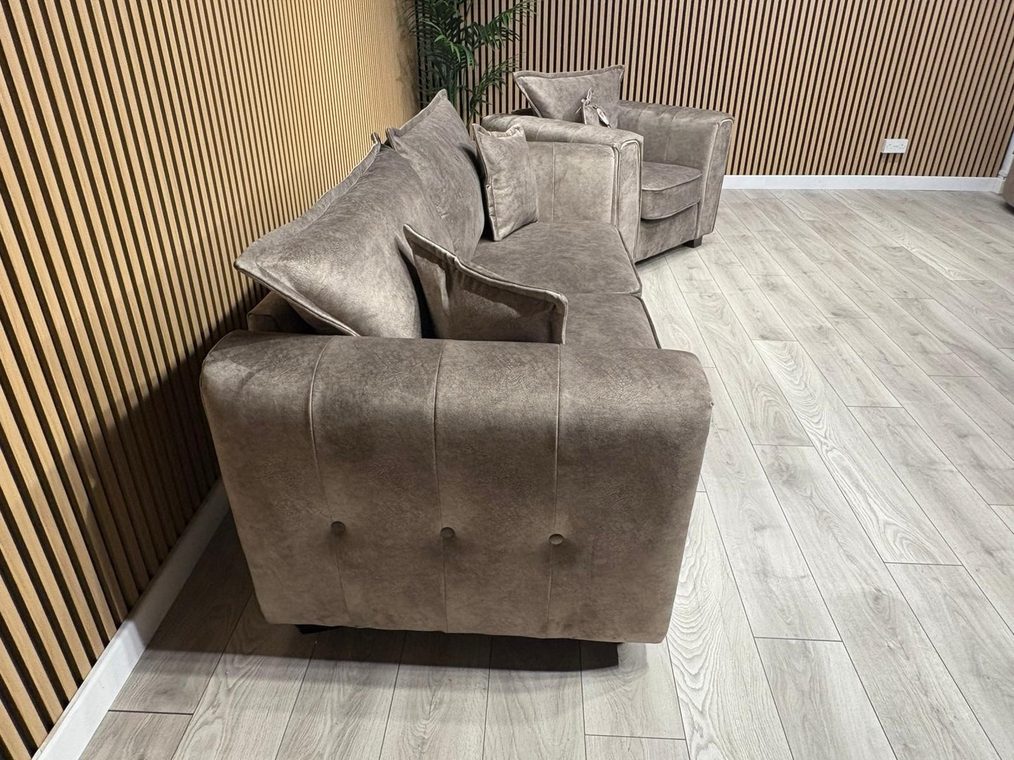 DFS - CHERISHED Style 3 Seater Sofa + Armchair Set, Formal Back - RRP £2,198