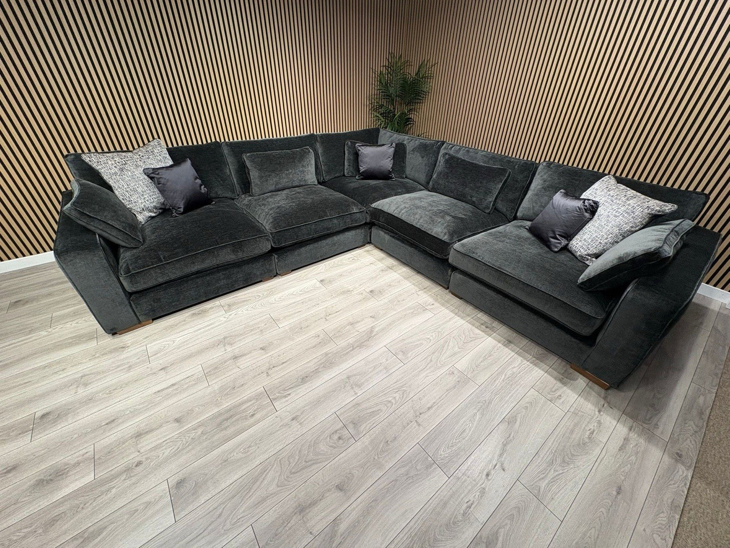 Sofology CAVALLI Fabric Modular 3 Corner 3 Sofa, Slate - RRP £5,499