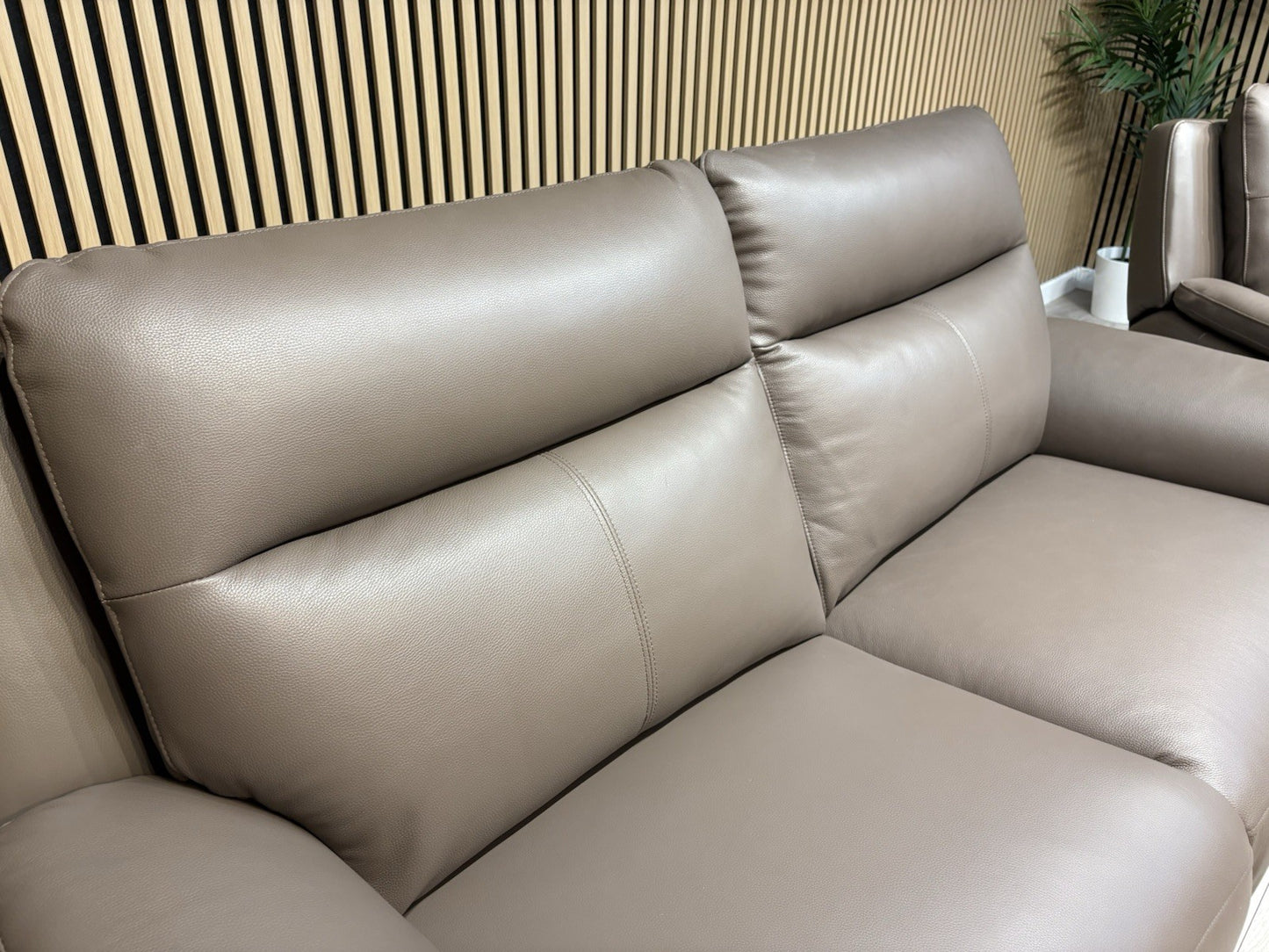 NAVONA 3 Seater + 2 Seater Leather Sofa Set, Power Recliners - RRP £3,498