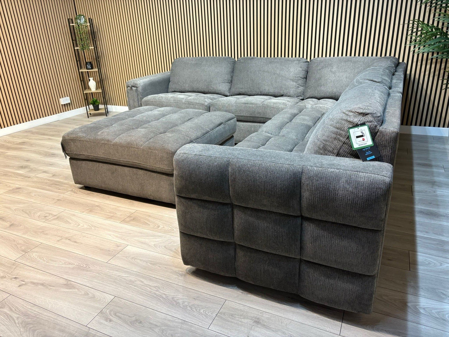 DFS - MAVAM Modular Premium Fabric Large 2 Corner 2 Sofa + Footstool - RRP £3699