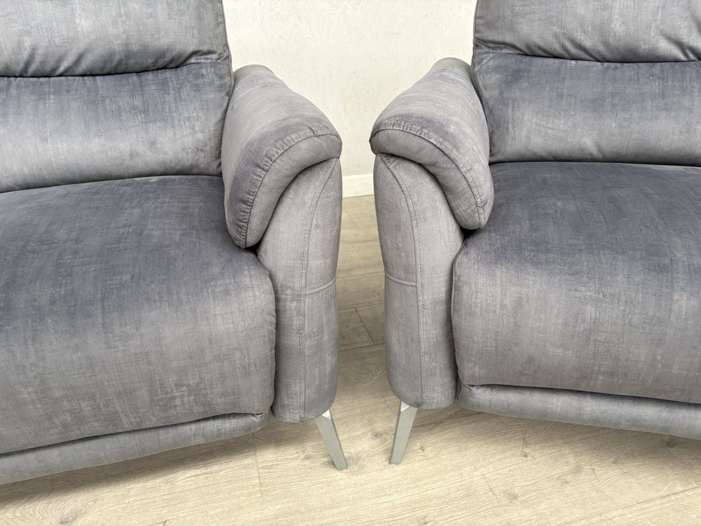 F. Village DAYTONA Fabric 3 + 2 Seater Sofa Set, Power Recliner - RRP £2,490