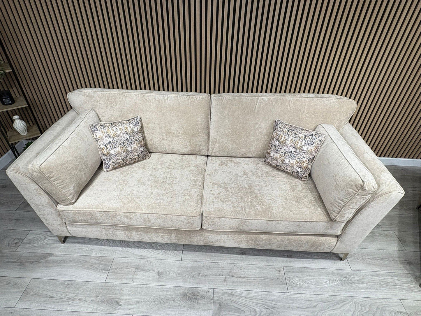 Furniture Village SASHA Fabric 4 Seater Sofa + Large Cuddle Armchair - RRP £3490