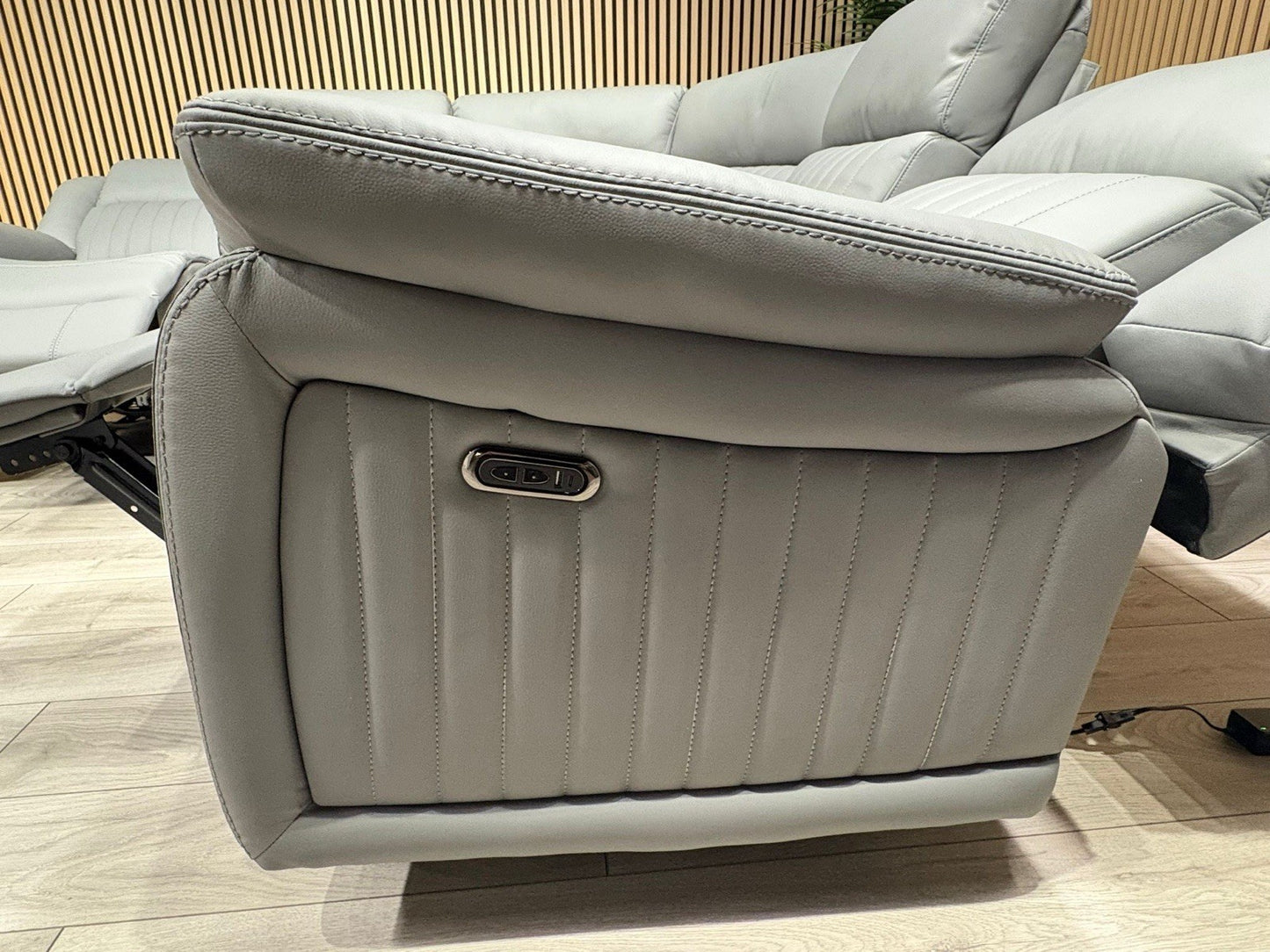 DOMINO Leather Modular Corner Sofa Set, Power Recliners - RRP £2,995