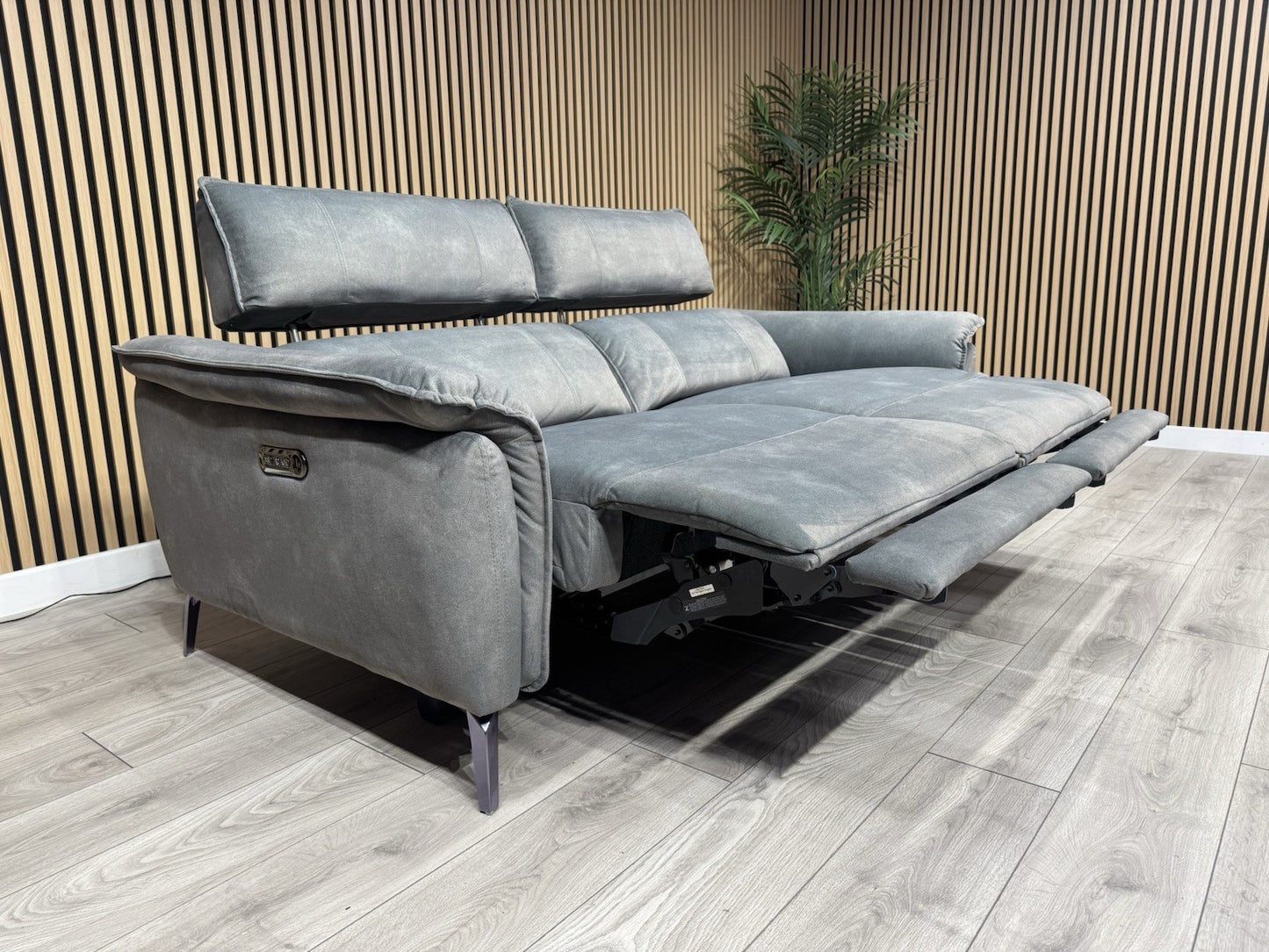 Furniture Village JUDE Fabric 3 Seater Power Recliner Sofa, Fern - RRP £2,195