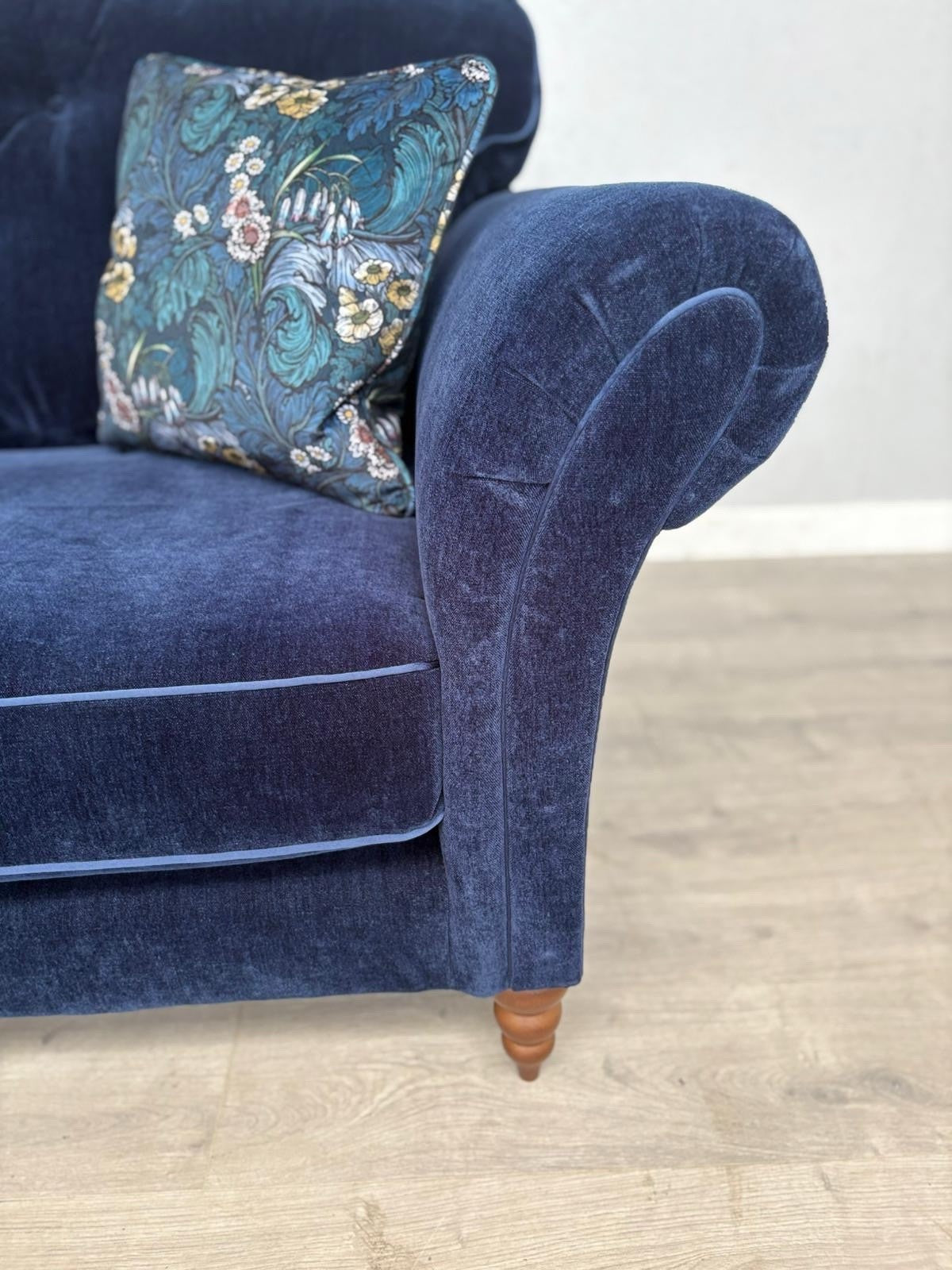 John Lewis Westbridge Large Fabric 3 Seater Sofa, Dark Blue- RRP £2,995