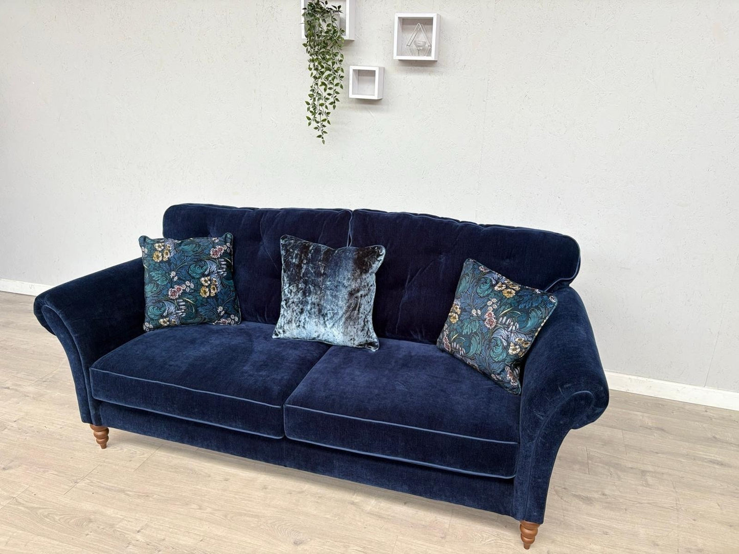John Lewis Westbridge Large Fabric 3 Seater Sofa, Dark Blue- RRP £2,995