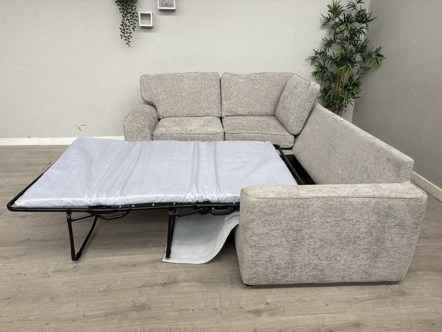 Furniture Village EMILIA Fabric LHF Small Sofa Bed Corner Sofa - RRP £2,095