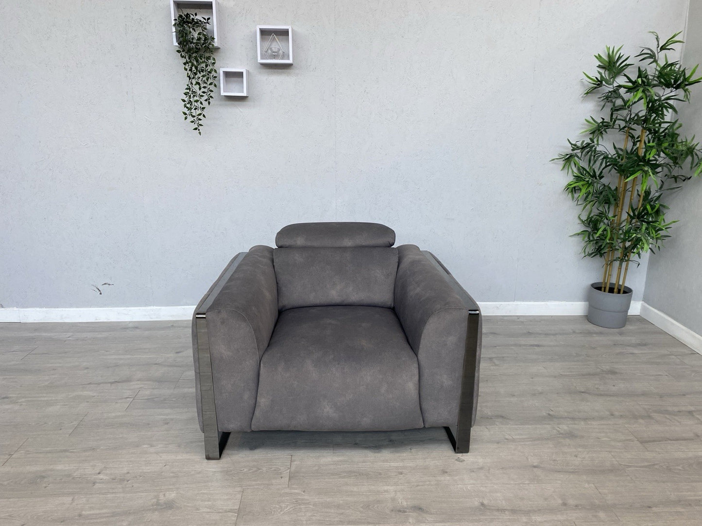 Furniture Village GISELLA Fabric Chair Armchair, Dexter Mocha - RRP £1195