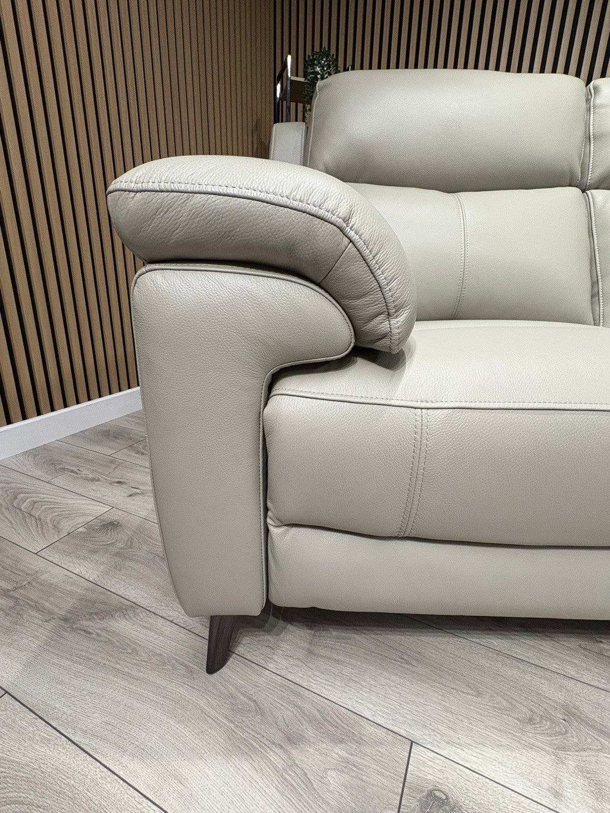 Furniture Village PANACHE Style Leather 3 + 2 Seater Power Recliner Sofa Set