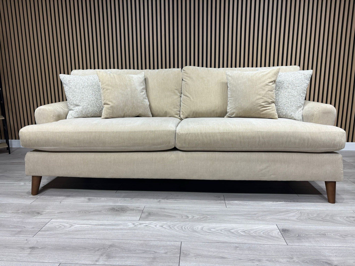 Furniture Village JACKSON Fabric Velvet 4 Seater Sofa + Armchair - RRP £1,840