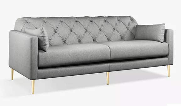 John Lewis - SWOON MENDEL Large 3 Seater Sofa, Cinder Wool Grey - RRP £1,699