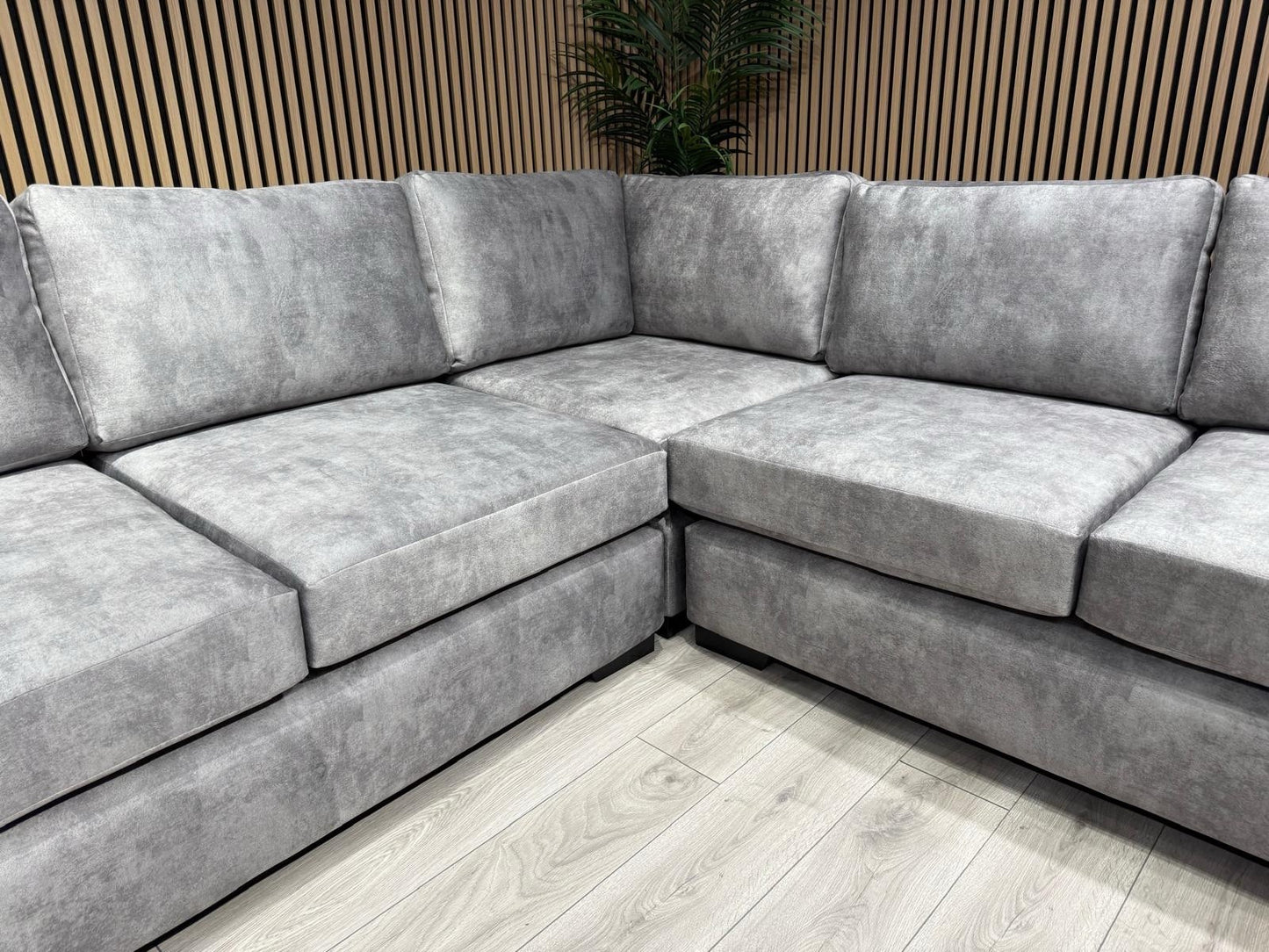 John Lewis Sample - Madrid Corner Sofa Fabric 2c2 Seater + Stool RRP £2599