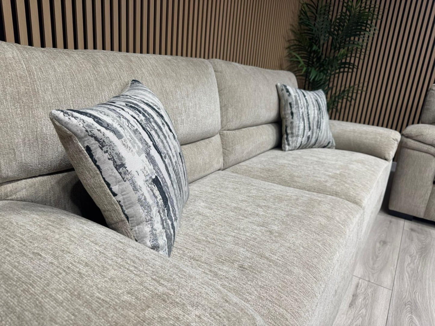DFS Sample - DEXTER 3 Seater + 2 Seater Sofa Set, Formal Back - RRP £1,898