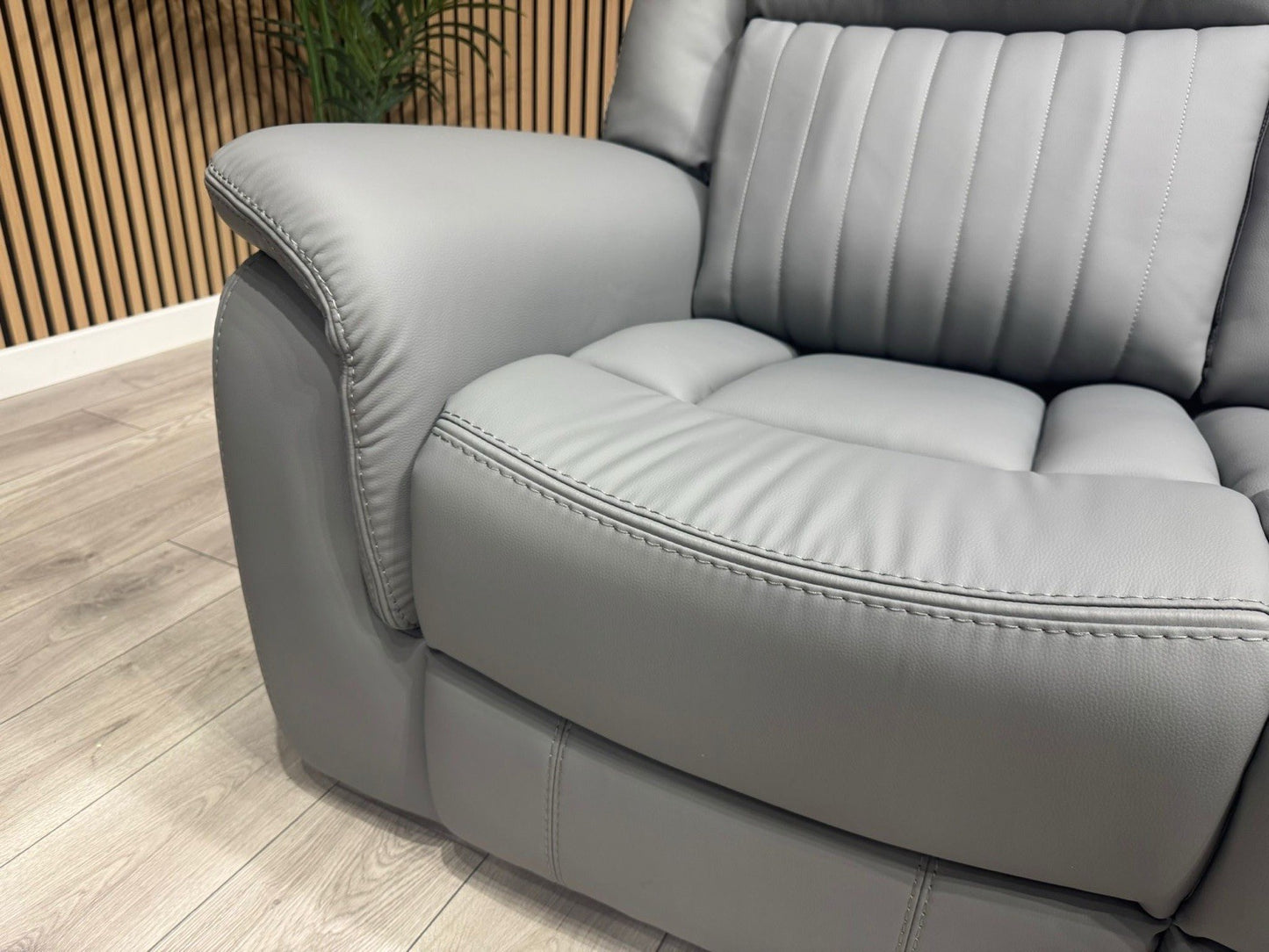 DOMINO 3 Seater + 2 Seater Leather Sofa Set, Power Recliners - RRP £2,995