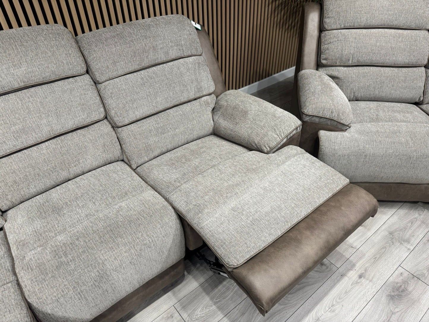 DFS LAKELYN Style Fabric 3 + 2 Seater Sofa + Armchair Set, Manual Recliners