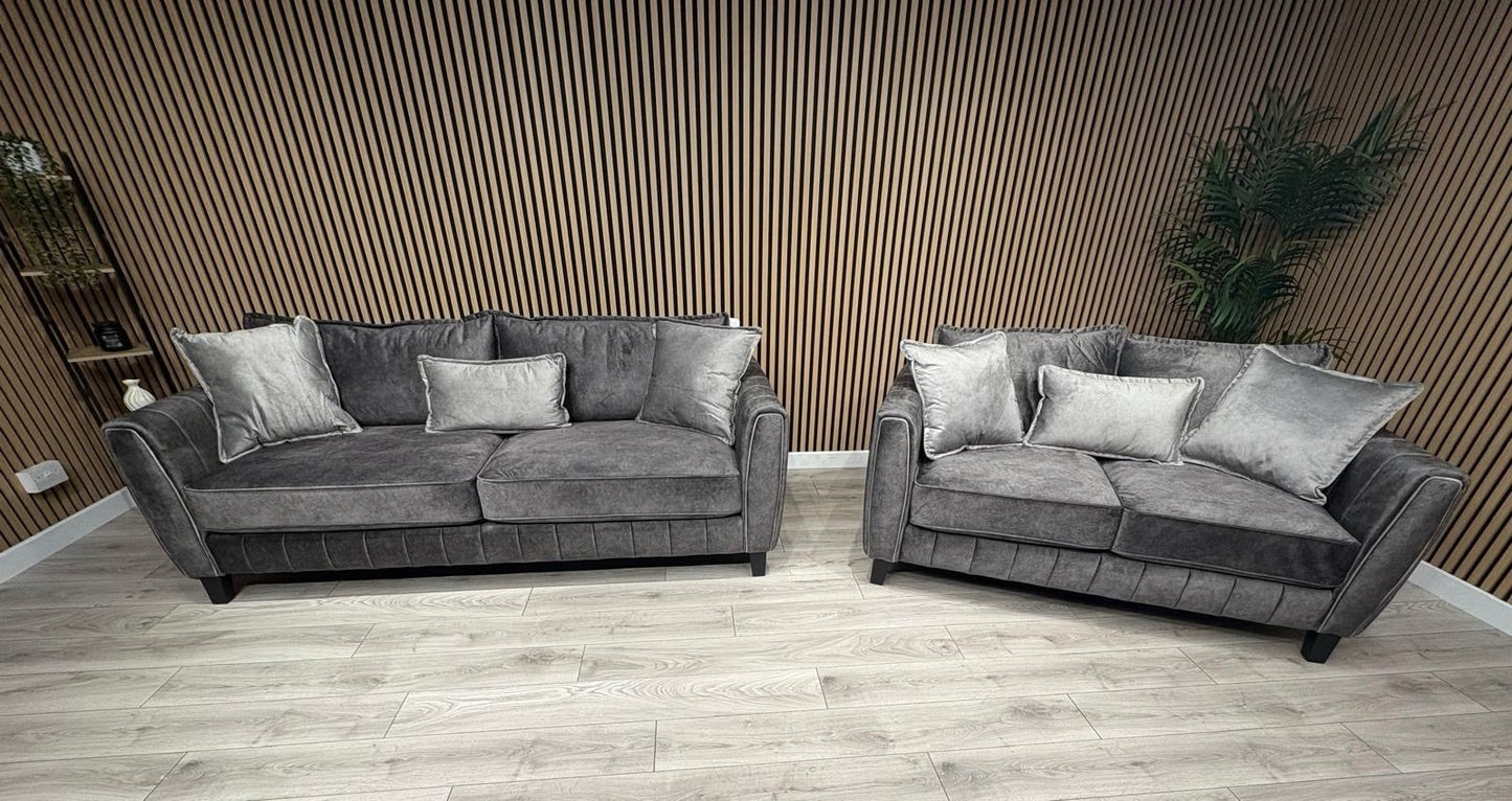 DFS - Cherished Style 3 + 2 Seater Sofa Set, Formal Back - RRP £2,399