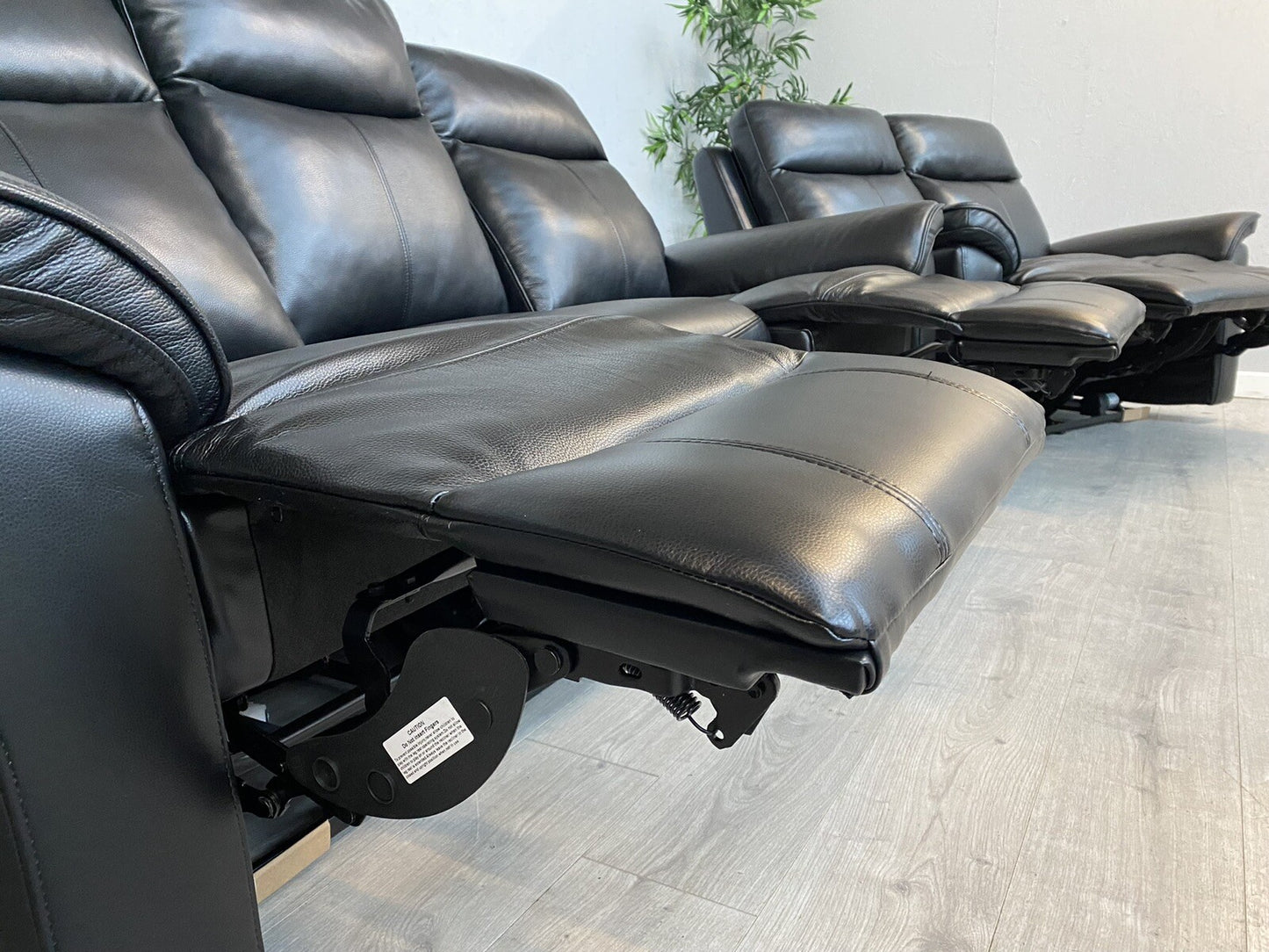 DFS - New Navona Leather 3 + 2 Seater Power Recliner Sofa Set - RRP £3,898