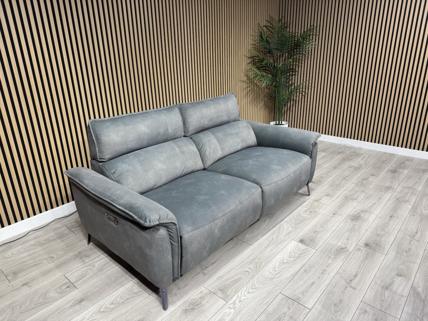 Furniture Village JUDE Fabric 3 Seater Power Recliner Sofa, Fern - RRP £2,195