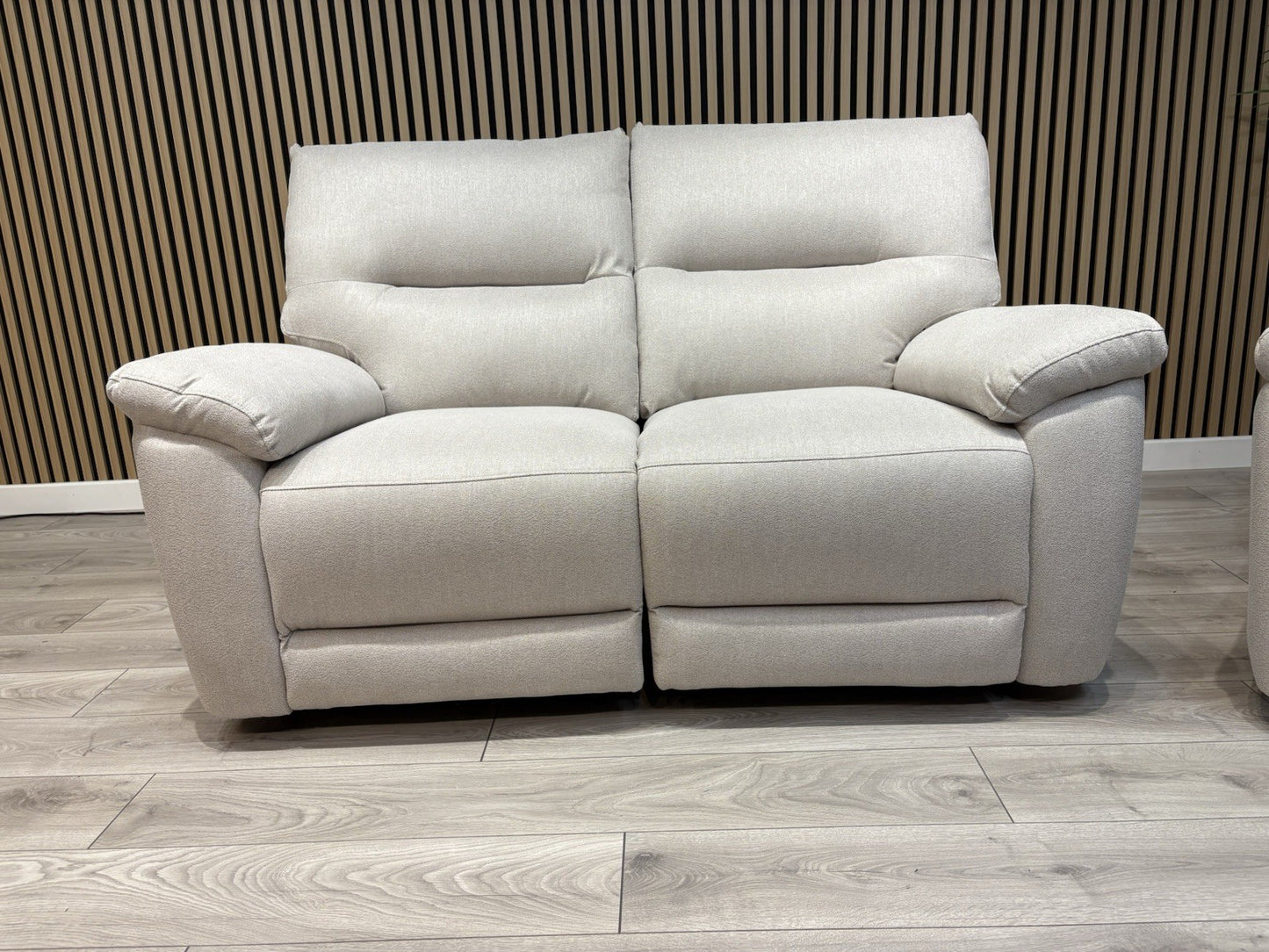 DFS - CAYDANCE Fabric 2 Seater Sofa + Armchair + Stool, Recliners - RRP £2,018