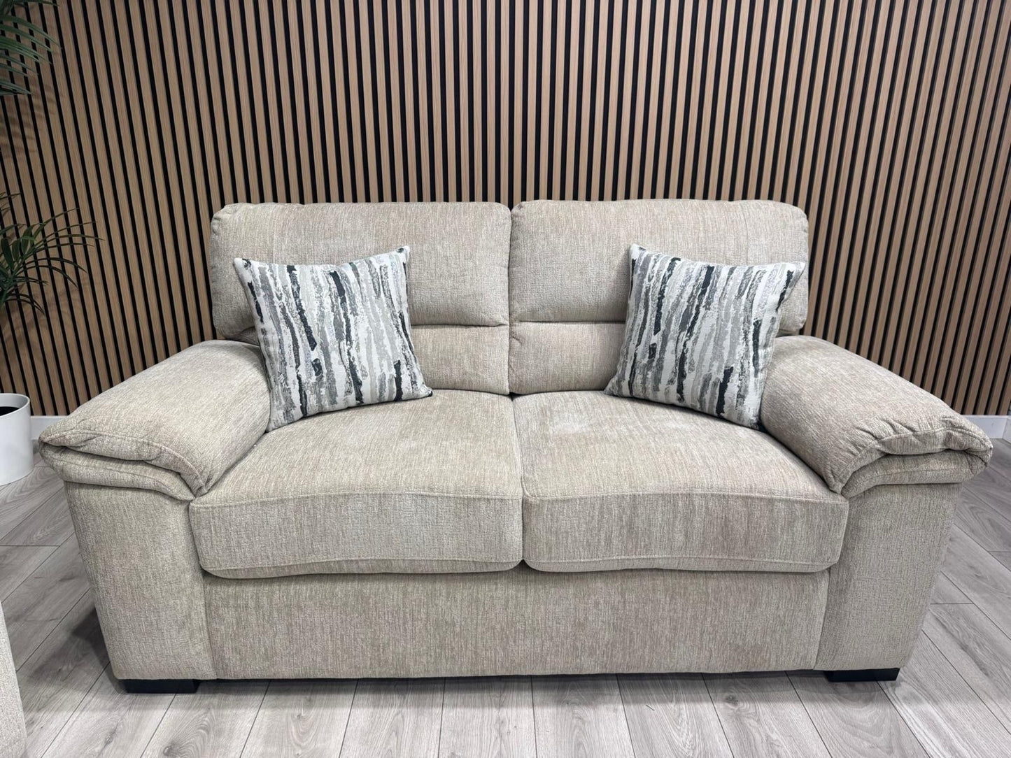 DFS Sample - DEXTER 3 Seater + 2 Seater Sofa Set, Formal Back - RRP £1,898