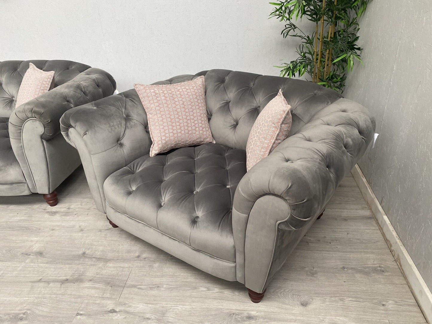 Alexander James Luisa Chesterfield 3 Seater Sofa + Armchair Set - RRP £3,930