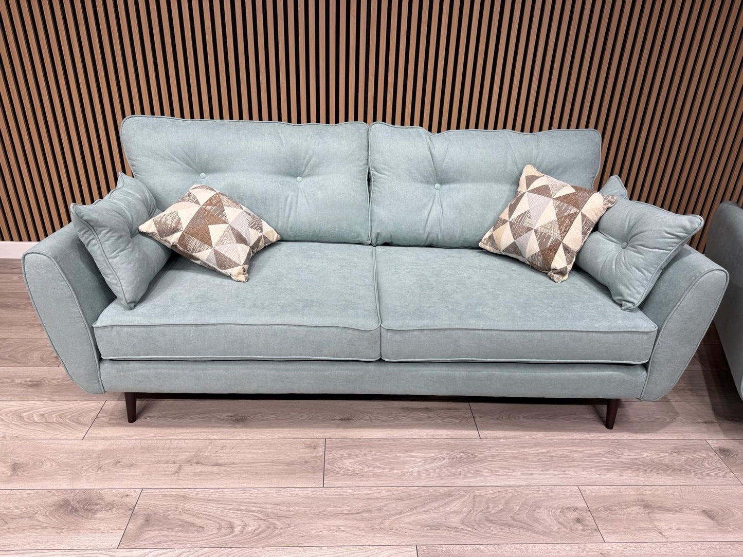 DFS - Zinc 3 Seater & Chair Fabric Seater Sofa Set RRP £1799