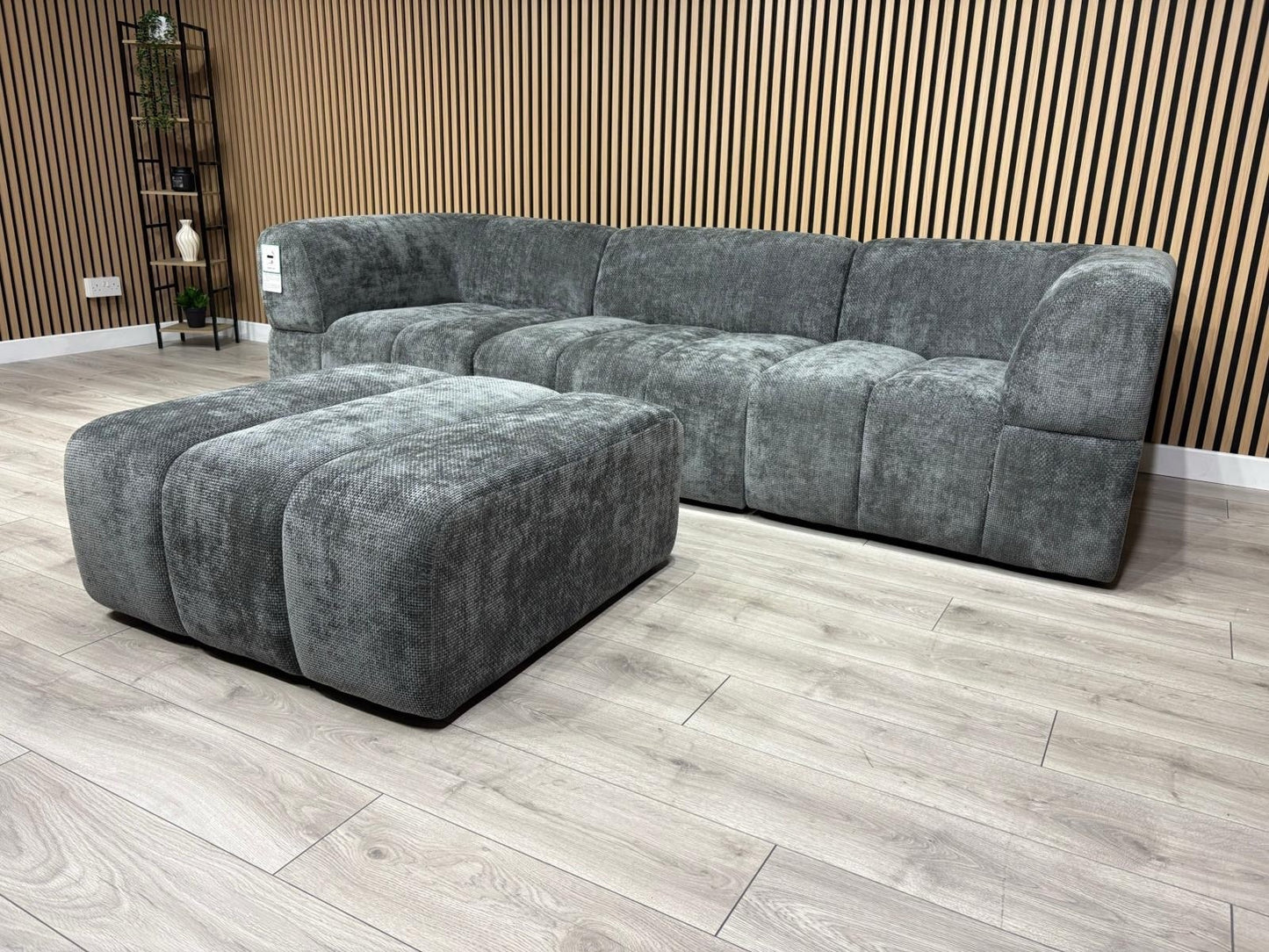 Taskers KIRWIN Large Fabric 3 Seater Sofa + Footstool - RRP £2,999
