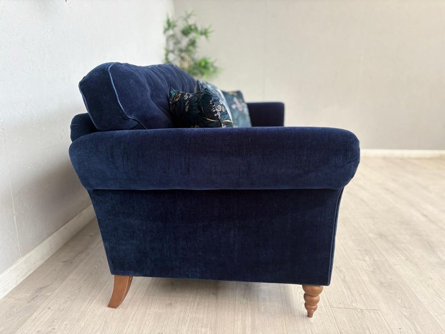John Lewis Westbridge Large Fabric 3 Seater Sofa, Dark Blue- RRP £2,995