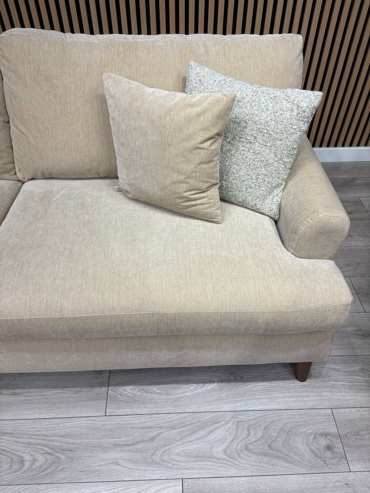 Furniture Village JACKSON Fabric Velvet 4 Seater Sofa + Armchair - RRP £1,840