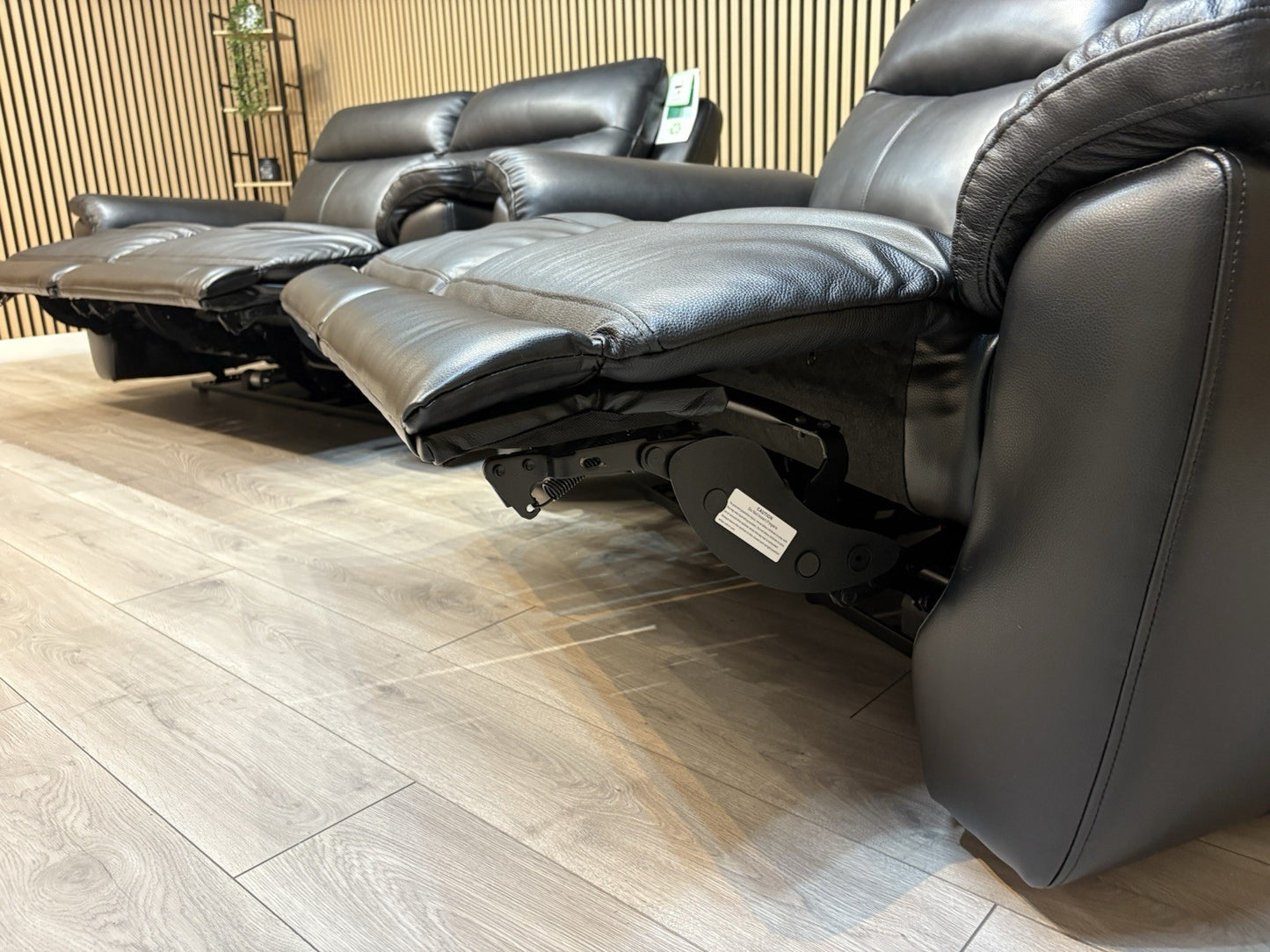 NAVONA 3 Seater + 2 Seater Leather Sofa Set, Power Recliners - RRP £3,498