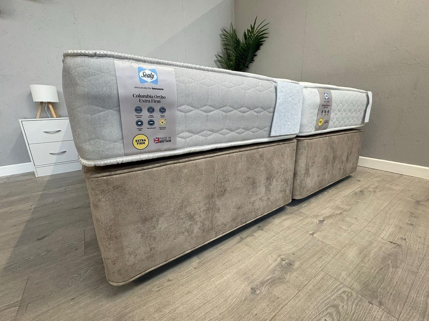Sealy COLUMBIA Ortho Extra Firm 6ft Superking Zip & Link Mattress - RRP £1,499
