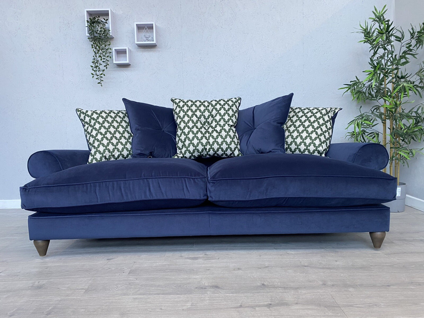 F.V. The Lounge Co. BRONWYN Fabric 4 Seater Scatter Back Sofa - RRP £1,995
