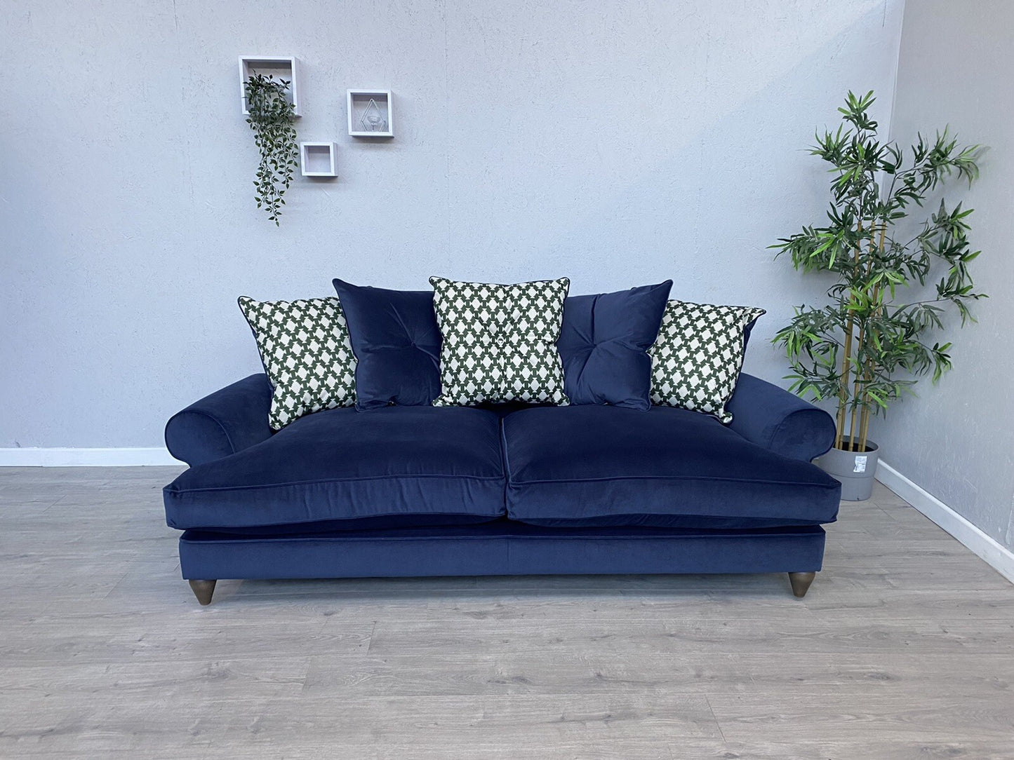 F.V. The Lounge Co. BRONWYN Fabric 4 Seater Scatter Back Sofa - RRP £1,995